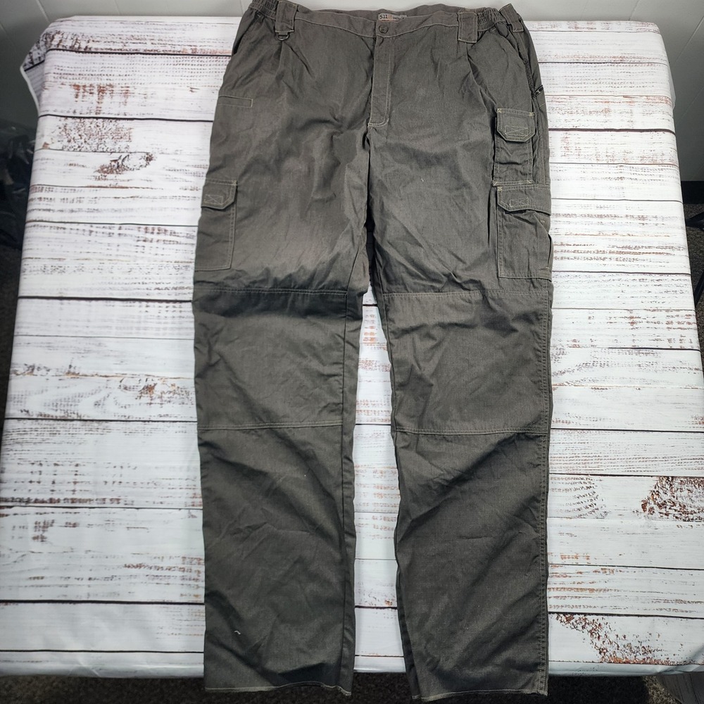 5.11 Tactical Taclite Pro Pants 74273L Mens 48x37 Ripstop Cargo Workwear Green